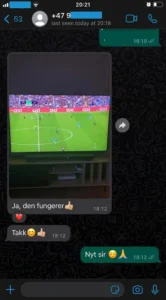 Kontakt IPTV Norge via WhatsApp
